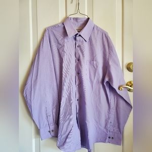 Van Heusen purple men's tall dress shirt.